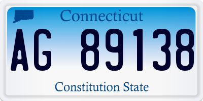 CT license plate AG89138