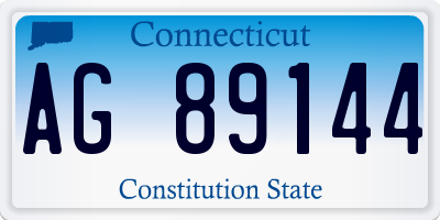 CT license plate AG89144