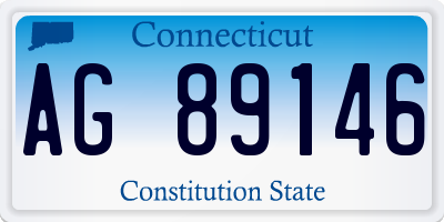 CT license plate AG89146