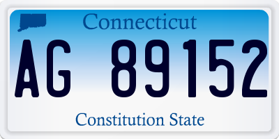 CT license plate AG89152