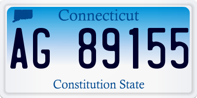CT license plate AG89155