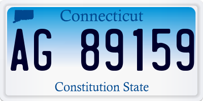 CT license plate AG89159