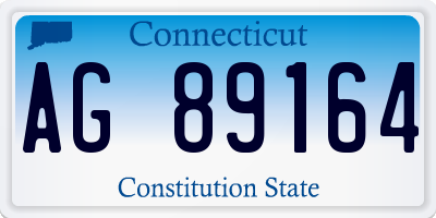 CT license plate AG89164