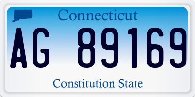 CT license plate AG89169