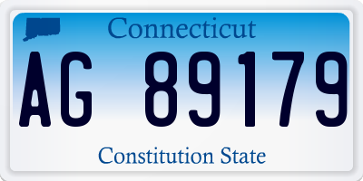 CT license plate AG89179