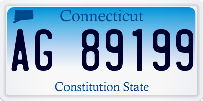 CT license plate AG89199