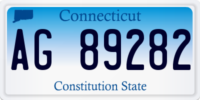 CT license plate AG89282