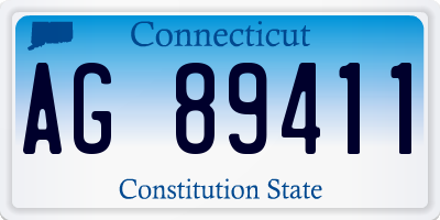 CT license plate AG89411