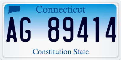 CT license plate AG89414