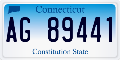 CT license plate AG89441
