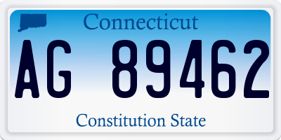 CT license plate AG89462