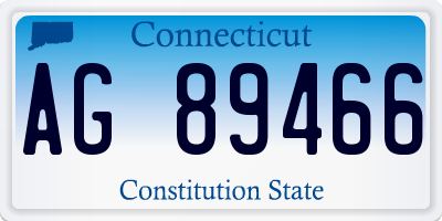 CT license plate AG89466