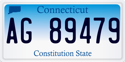 CT license plate AG89479