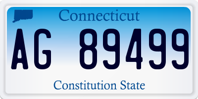 CT license plate AG89499