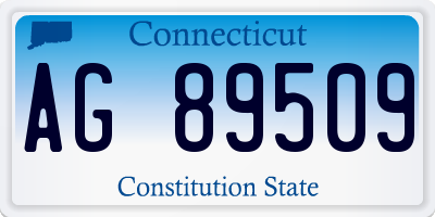 CT license plate AG89509