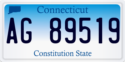 CT license plate AG89519