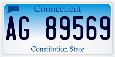 CT license plate AG89569