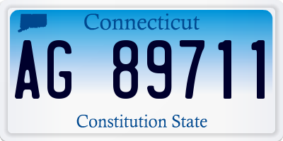CT license plate AG89711