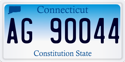CT license plate AG90044