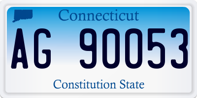 CT license plate AG90053