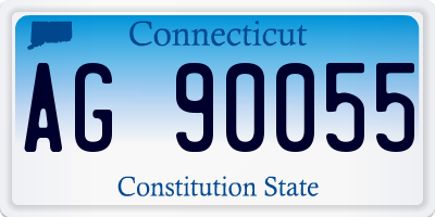 CT license plate AG90055