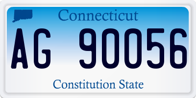 CT license plate AG90056