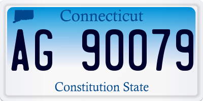 CT license plate AG90079