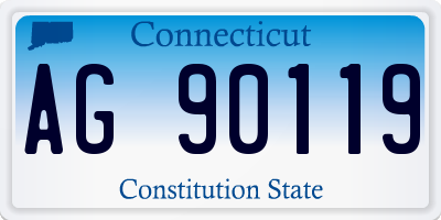 CT license plate AG90119