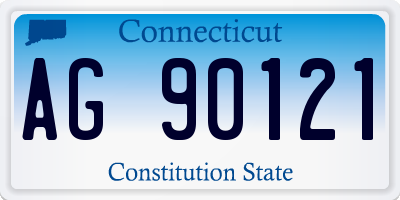 CT license plate AG90121