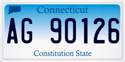 CT license plate AG90126
