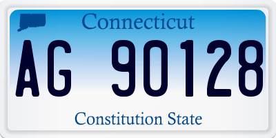 CT license plate AG90128