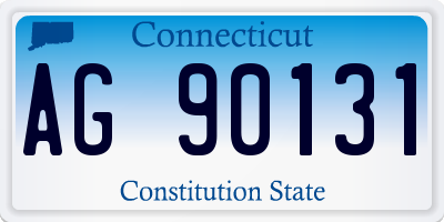 CT license plate AG90131