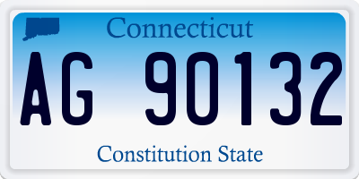 CT license plate AG90132