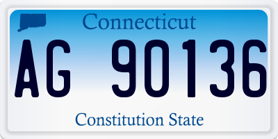 CT license plate AG90136