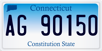 CT license plate AG90150