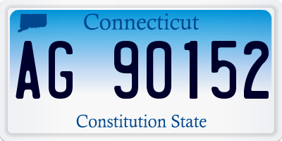 CT license plate AG90152