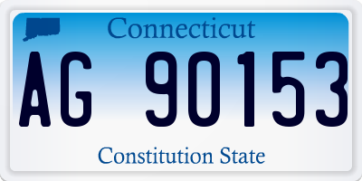 CT license plate AG90153