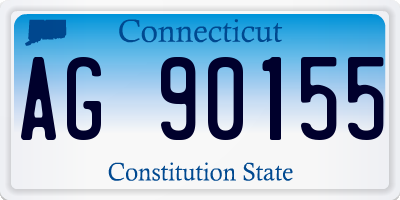 CT license plate AG90155