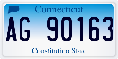 CT license plate AG90163