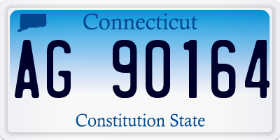 CT license plate AG90164