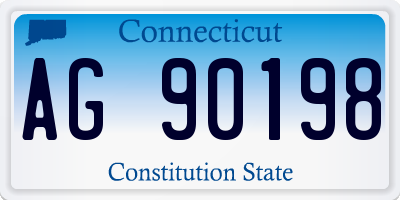 CT license plate AG90198
