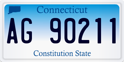 CT license plate AG90211
