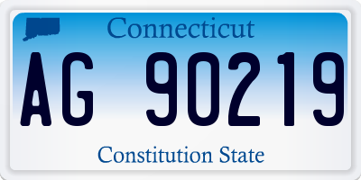 CT license plate AG90219