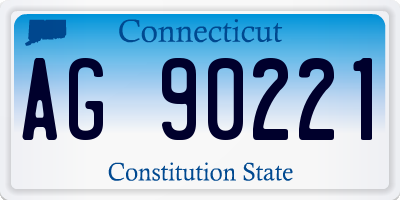 CT license plate AG90221