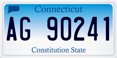 CT license plate AG90241