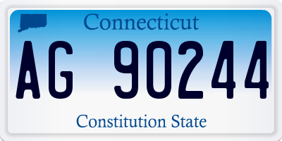 CT license plate AG90244