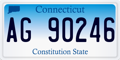 CT license plate AG90246