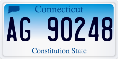CT license plate AG90248