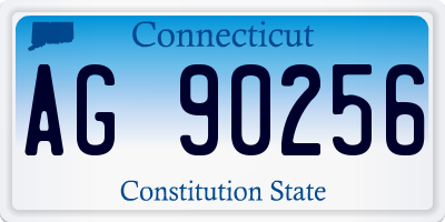 CT license plate AG90256