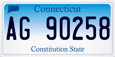 CT license plate AG90258